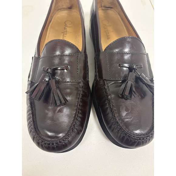 Cole Haan Pinch Tassel Dress Loafers Men\'s Size 11.5 D Shoes Burgundy Leather main image 9